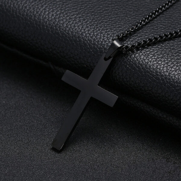 Classic Cross Necklace Men's Pendant Fashion Stainless Steel Jewelry - Image 2