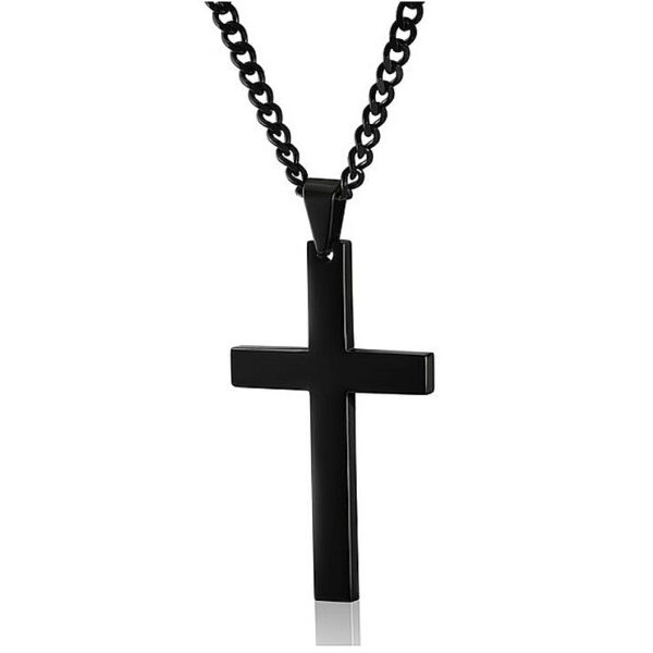 Classic Cross Necklace Men's Pendant Fashion Stainless Steel Jewelry - Image 10