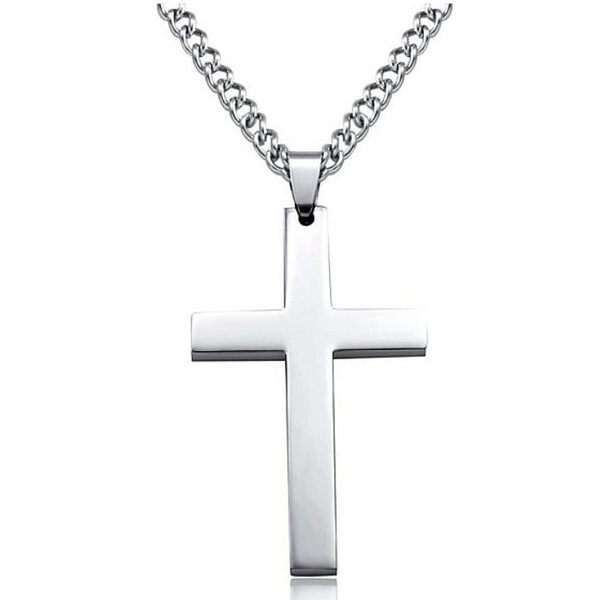 Classic Cross Necklace Men's Pendant Fashion Stainless Steel Jewelry - Image 5