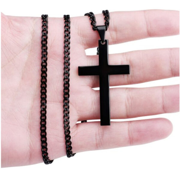 Classic Cross Necklace Men's Pendant Fashion Stainless Steel Jewelry - Image 9