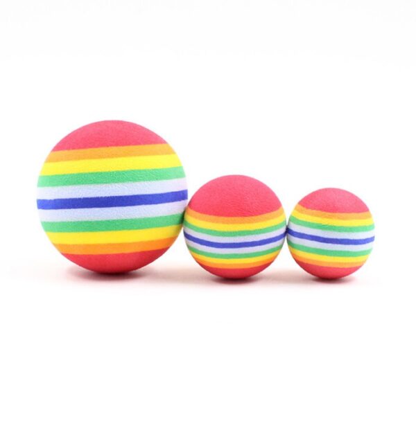Rainbow Interactive Cat Ball Toy - Image 3