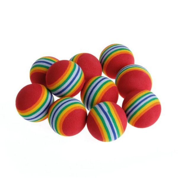 Rainbow Interactive Cat Ball Toy - Image 9
