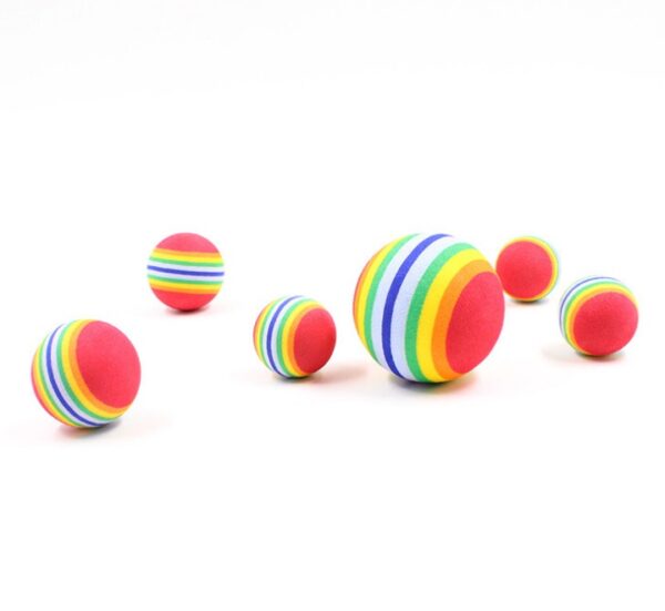 Rainbow Interactive Cat Ball Toy - Image 6