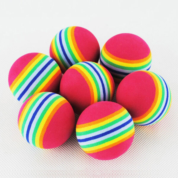 Rainbow Interactive Cat Ball Toy - Image 7