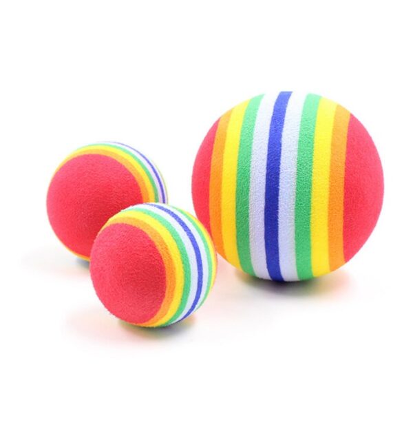 Rainbow Interactive Cat Ball Toy - Image 10